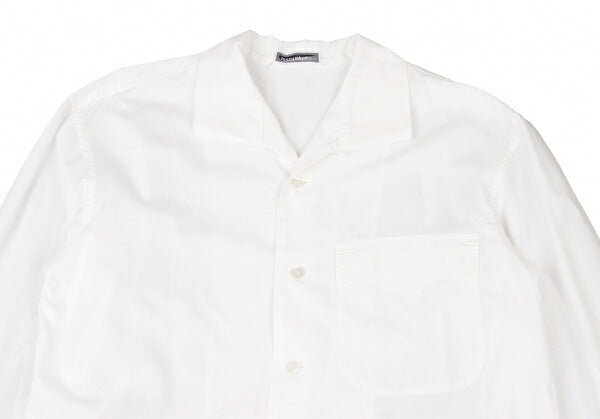 ISSEY MIYAKEMEN Flap Pocket Open Collar Shirt White Size M