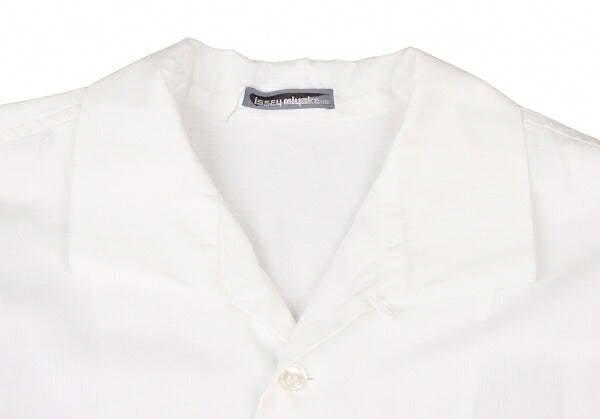 ISSEY MIYAKEMEN Flap Pocket Open Collar Shirt White Size M