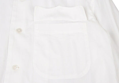 ISSEY MIYAKEMEN Flap Pocket Open Collar Shirt White Size M