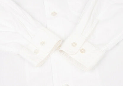 ISSEY MIYAKEMEN Flap Pocket Open Collar Shirt White Size M