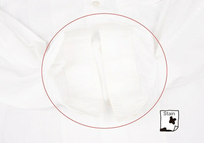 ISSEY MIYAKEMEN Flap Pocket Open Collar Shirt White Size M