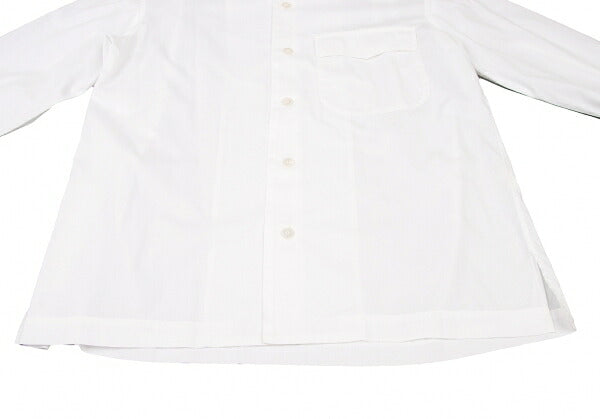 ISSEY MIYAKEMEN Flap Pocket Open Collar Shirt White Size M