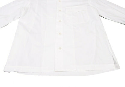 ISSEY MIYAKEMEN Flap Pocket Open Collar Shirt White Size M