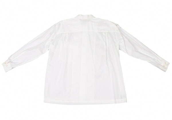 ISSEY MIYAKEMEN Flap Pocket Open Collar Shirt White Size M