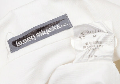 ISSEY MIYAKEMEN Flap Pocket Open Collar Shirt White Size M