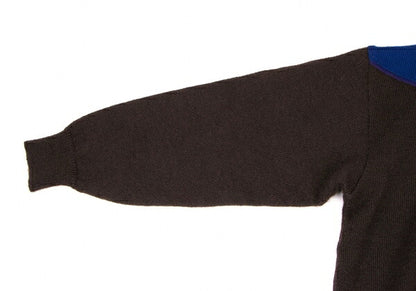 ISSEY MIYAKEMEN Wool Nylon Paneled Mock Neck Knit Size M