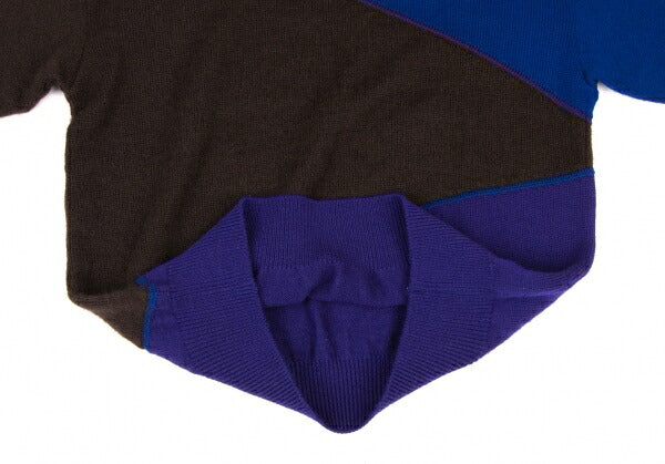 ISSEY MIYAKEMEN Wool Nylon Paneled Mock Neck Knit Size M