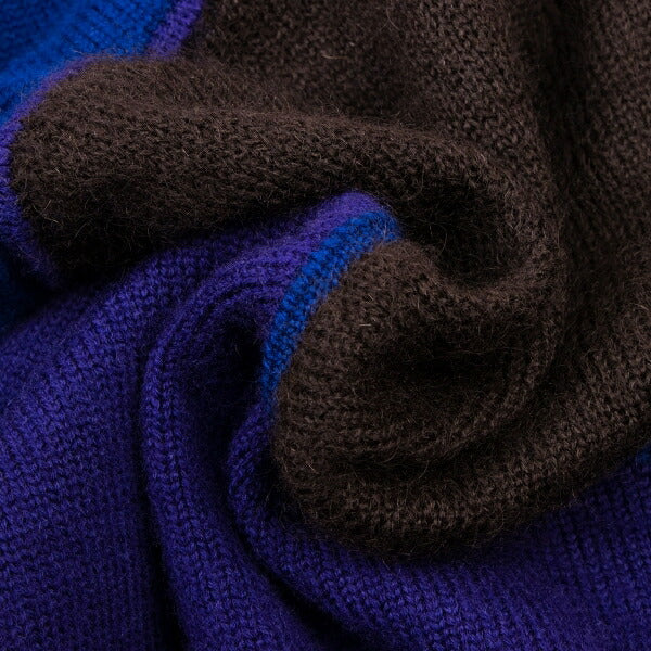 ISSEY MIYAKEMEN Wool Nylon Paneled Mock Neck Knit Size M