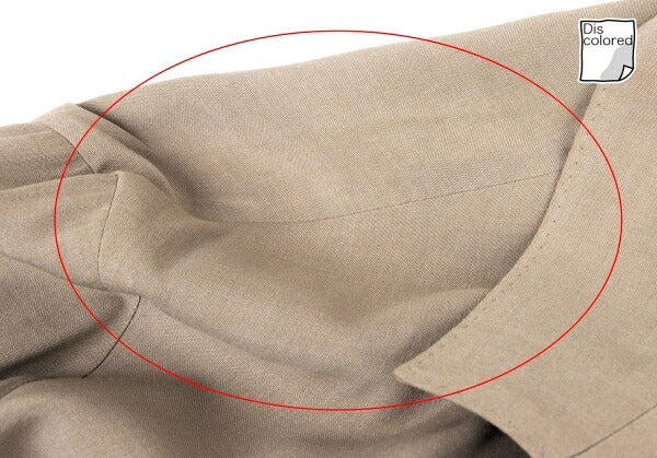 ISSEY MIYAKE MEN Rayon Silk Flap Pocket Jacket Beige Size 2