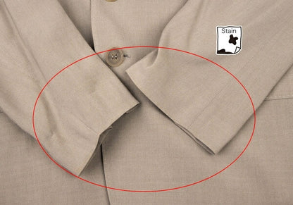 ISSEY MIYAKE MEN Rayon Silk Flap Pocket Jacket Beige Size 2