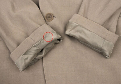 ISSEY MIYAKE MEN Rayon Silk Flap Pocket Jacket Beige Size 2