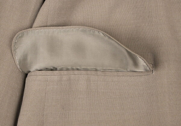 ISSEY MIYAKE MEN Rayon Silk Flap Pocket Jacket Beige Size 2