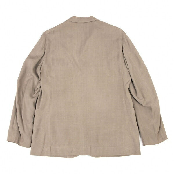 ISSEY MIYAKE MEN Rayon Silk Flap Pocket Jacket Beige Size 2