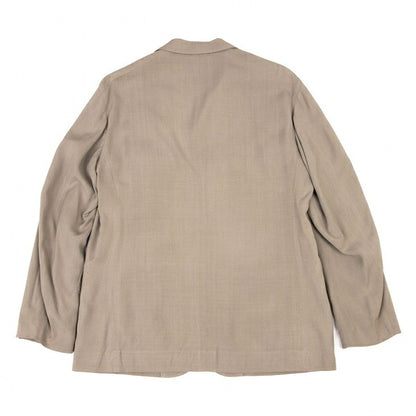 ISSEY MIYAKE MEN Rayon Silk Flap Pocket Jacket Beige Size 2