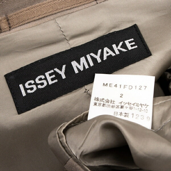 ISSEY MIYAKE MEN Rayon Silk Flap Pocket Jacket Beige Size 2