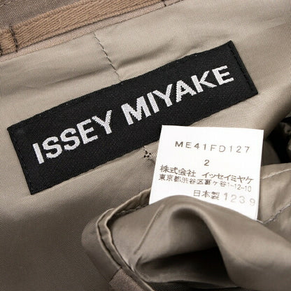 ISSEY MIYAKE MEN Rayon Silk Flap Pocket Jacket Beige Size 2