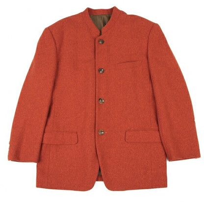 ISSEY MIYAKEMEN Wool Band Collar Flap Jacket Orange Size M