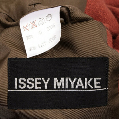 ISSEY MIYAKEMEN Wool Band Collar Flap Jacket Orange Size M