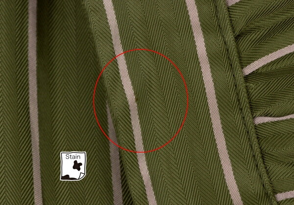 COMME des GARCONS Cupro Stripe Wide Pants Green Size M