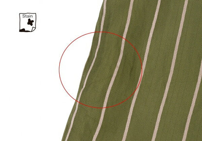 COMME des GARCONS Cupro Stripe Wide Pants Green Size M