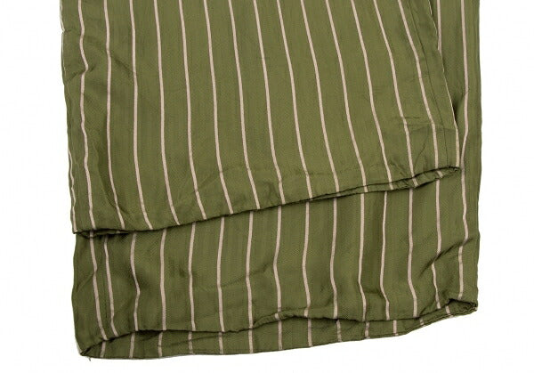 COMME des GARCONS Cupro Stripe Wide Pants Green Size M