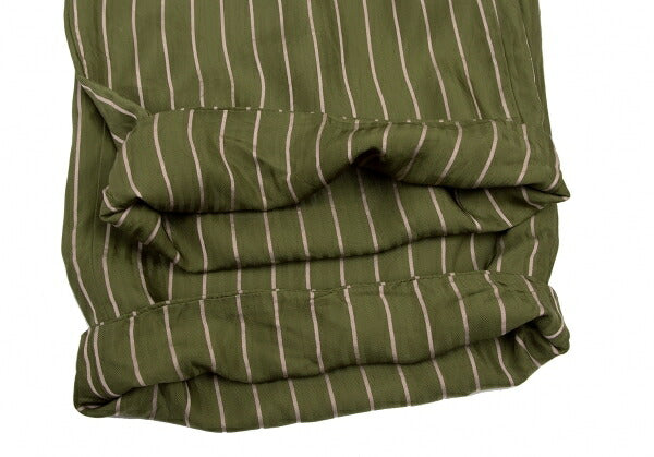 COMME des GARCONS Cupro Stripe Wide Pants Green Size M