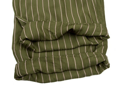 COMME des GARCONS Cupro Stripe Wide Pants Green Size M