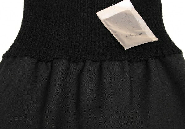 Yohji Yamamoto FEMME Wool Nylon Knit Skirt Black Size XS
