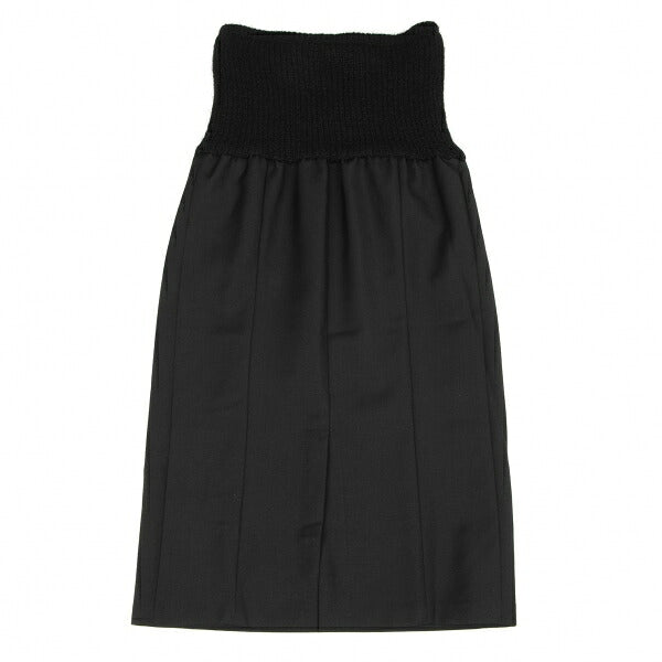 Yohji Yamamoto FEMME Wool Nylon Knit Skirt Black Size XS