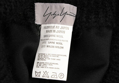 Yohji Yamamoto FEMME Wool Nylon Knit Skirt Black Size XS