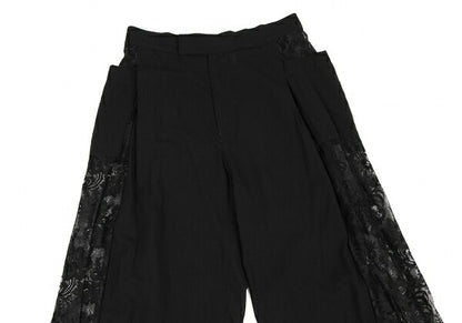 Yohji Yamamoto FEMME Rayon Cotton Lace Pants Black Size 1