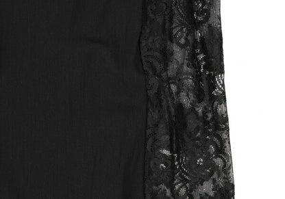 Yohji Yamamoto FEMME Rayon Cotton Lace Pants Black Size 1