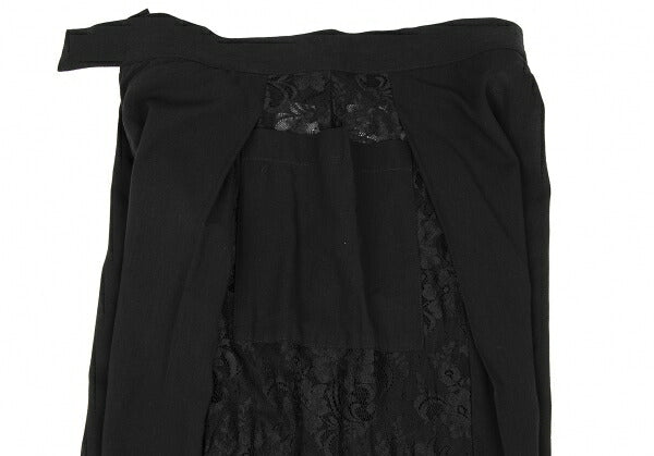 Yohji Yamamoto FEMME Rayon Cotton Lace Pants Black Size 1