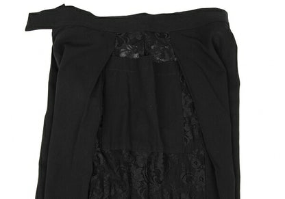Yohji Yamamoto FEMME Rayon Cotton Lace Pants Black Size 1