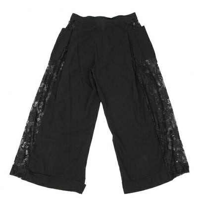 Yohji Yamamoto FEMME Rayon Cotton Lace Pants Black Size 1