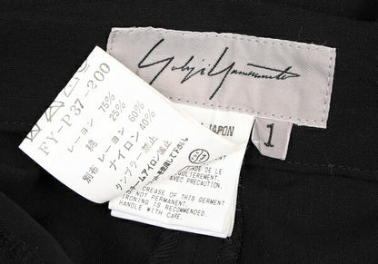 Yohji Yamamoto FEMME Rayon Cotton Lace Pants Black Size 1