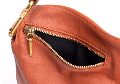 Chloe Leather Shoulder Bag Orange