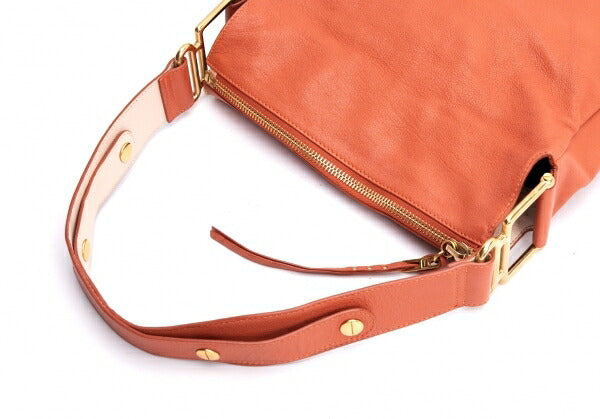 Chloe Leather Shoulder Bag Orange