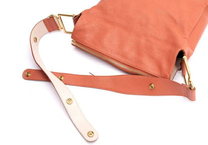 Chloe Leather Shoulder Bag Orange
