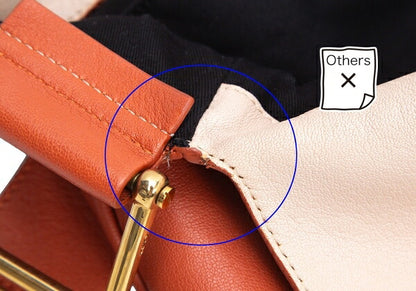 Chloe Leather Shoulder Bag Orange