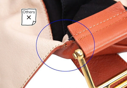 Chloe Leather Shoulder Bag Orange