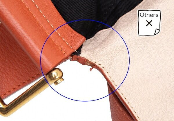 Chloe Leather Shoulder Bag Orange