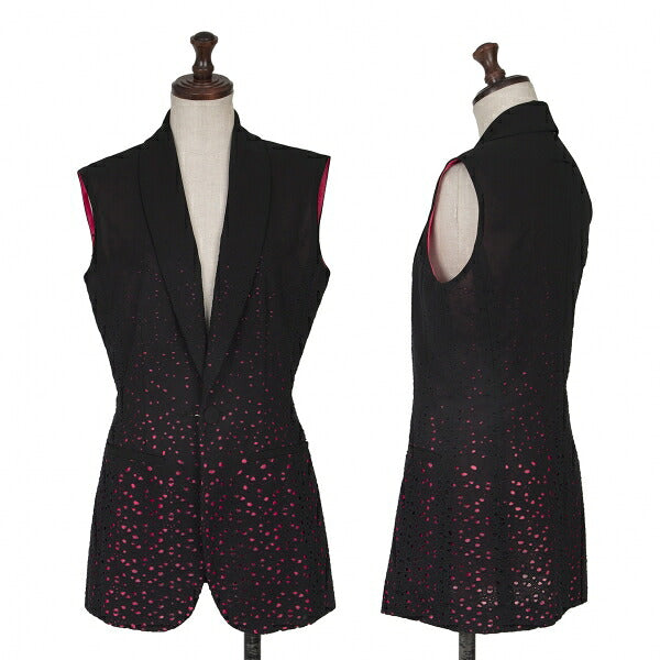 Jean Paul GAULTIER FEMME Mesh Layered Jacket Black Size 40