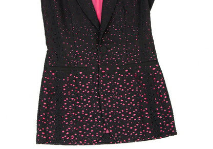 Jean Paul GAULTIER FEMME Mesh Layered Jacket Black Size 40