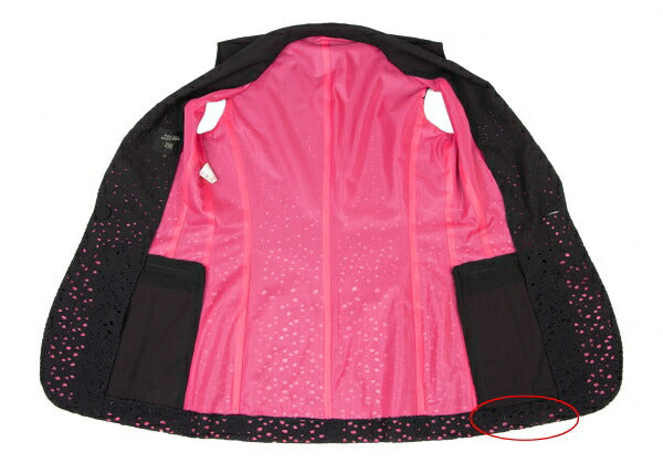 Jean Paul GAULTIER FEMME Mesh Layered Jacket Black Size 40