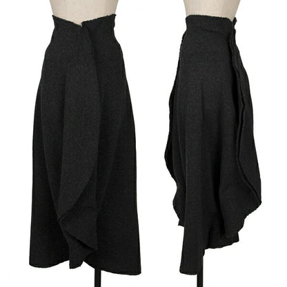 COMME des GARCONS Wool Nylon Circle Skirt Gray Size M