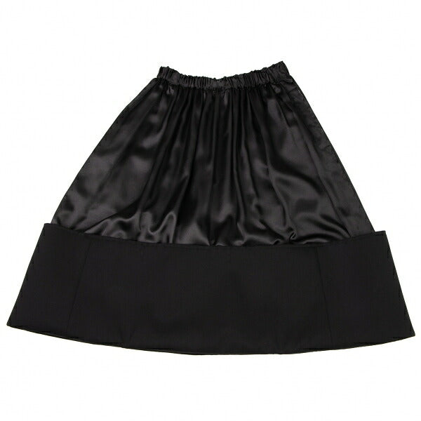COMME des GARCONS 22AW Raw Edge Gathered Skirt Black Size XS
