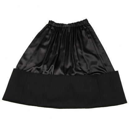 COMME des GARCONS 22AW Raw Edge Gathered Skirt Black Size XS