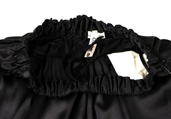 COMME des GARCONS 22AW Raw Edge Gathered Skirt Black Size XS