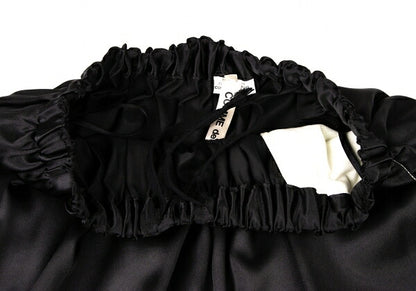 COMME des GARCONS 22AW Raw Edge Gathered Skirt Black Size XS